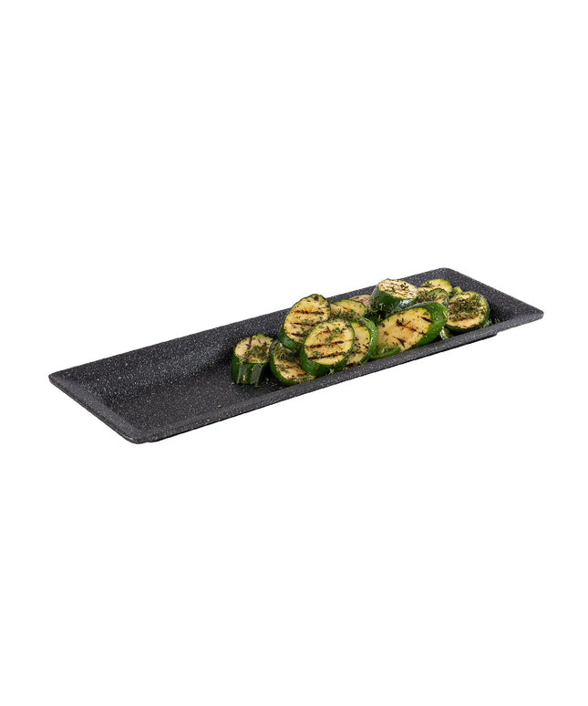 (6 pcs) GN 2/4 Gastronorm Tray - GGM Gastro FROSTFIRE - Aluminium - 530x162mm - Height: 30mm - Grey