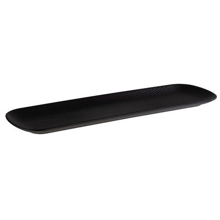 (6 pcs) GN 2/4 Gastronorm Tray - GGM Gastro NERO - Melamine - 530x162mm - Height: 25mm - Black