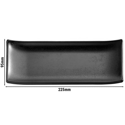 (6 pcs) Melamine - 225x95mm - Height: 30mm - Black - GGM Gastro ZEN