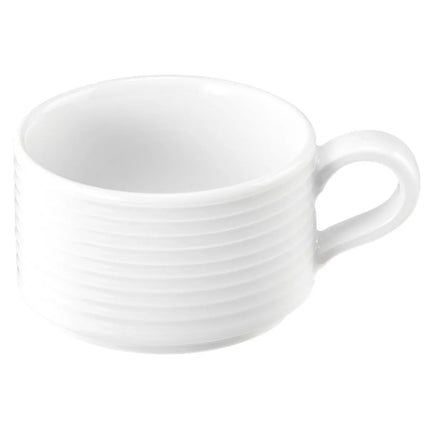 (6 pcs) SELTMANN WEIDEN | BLUES Series Espresso Cups – Porcelain, White – 90 ml
