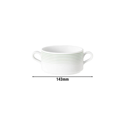 (6 pcs) SELTMANN WEIDEN | Blues Series Soup Cup Set – Porcelain – Sage Green – 300 ml