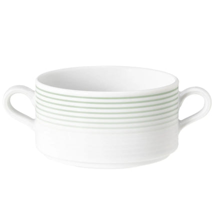 (6 pcs) SELTMANN WEIDEN | Blues Series Soup Cup Set – Porcelain – Sage Green – 300 ml