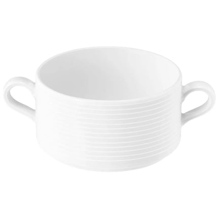 (6 pcs) SELTMANN WEIDEN | Blues Series Soup Cup Set – White Porcelain – 300 ml