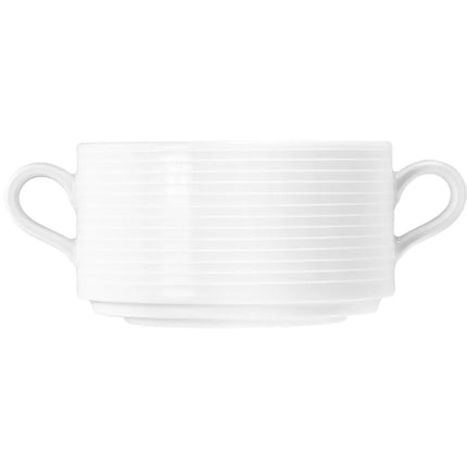 (6 pcs) SELTMANN WEIDEN | Blues Series Soup Cup Set – White Porcelain – 300 ml