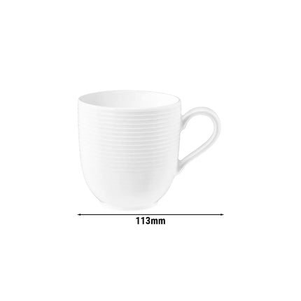 (6 pcs) SELTMANN WEIDEN | Blues Tulip Porcelain Coffee Mug with Handle – 280 ml - White