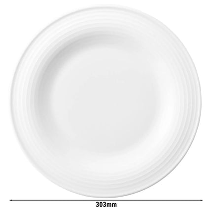 (6 pcs) SELTMANN WEIDEN | Blues Weiss Side Plates – Flat – White Porcelain – Oven & Microwave-safe