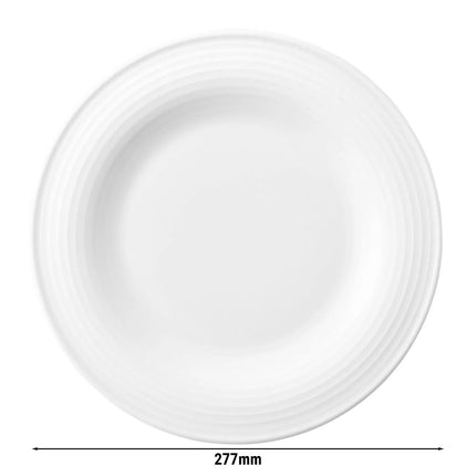 (6 pcs) SELTMANN WEIDEN | Blues Weiss Side Plates – Flat – White Porcelain – Oven & Microwave-safe