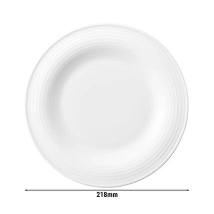 (6 pcs) SELTMANN WEIDEN | Blues White Side Plates – Flat – White Porcelain – Oven & Microwave-safe