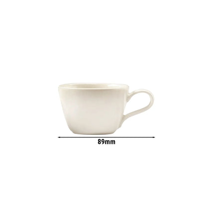 (6 pcs) SELTMANN WEIDEN | Cappuccino Cup Set – 220 ml – Cream Porcelain – Abrasion-protected finish