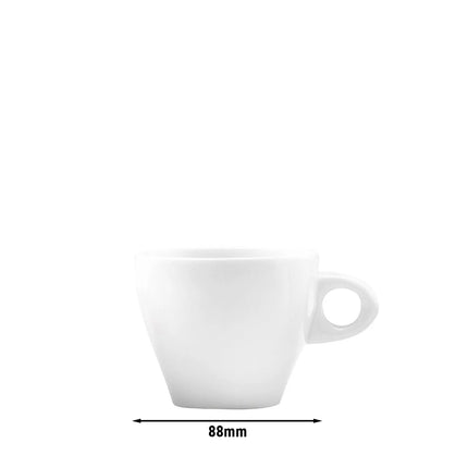 (6 pcs) SELTMANN WEIDEN | Cappuccino Cup Set – 260 ml – White Porcelain – High-gloss finish