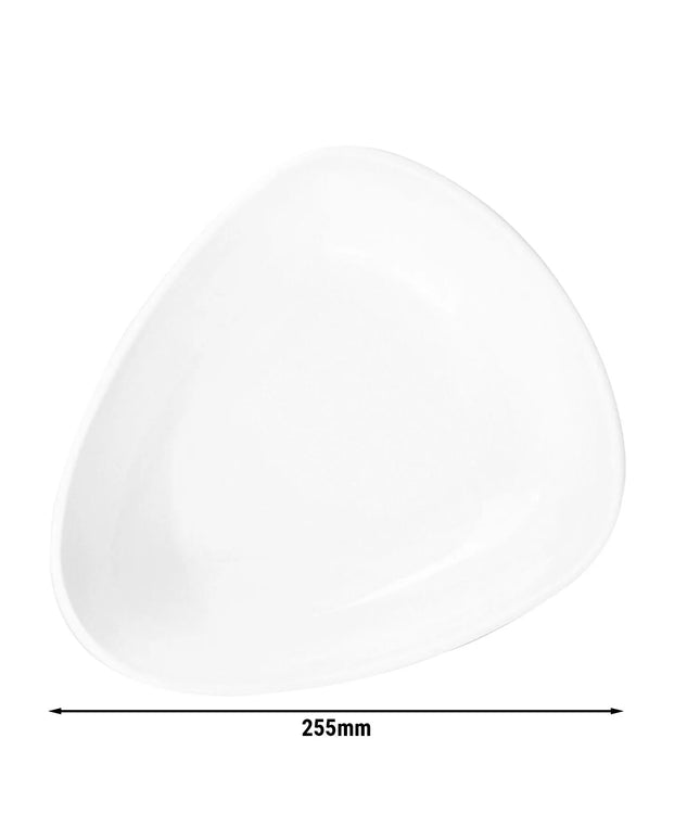 (6 pcs) SELTMANN WEIDEN | Coffe-e-Motion Breakfast plate – flat – Ø 25.5 cm – white porcelain