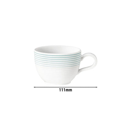 (6 pcs) SELTMANN WEIDEN | Coffee Cup Set – BLUES Series – Arctic Blue Porcelain – 180 ml - Tulip shape