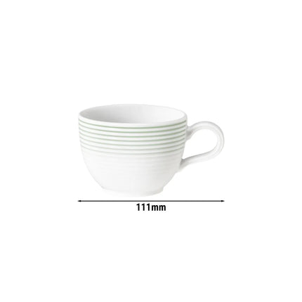 (6 pcs) SELTMANN WEIDEN | Coffee Cup Set – BLUES Series – Sage Green Porcelain – 180 ml