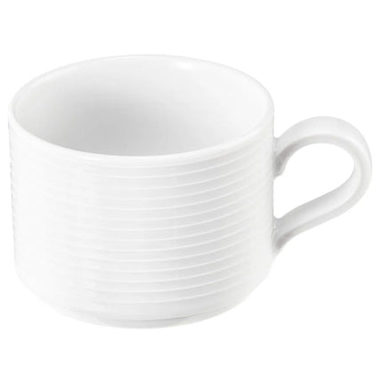 (6 pcs) SELTMANN WEIDEN | Coffee Cup Set – BLUES Series – White Porcelain – 180 ml