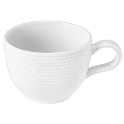 (6 pcs) SELTMANN WEIDEN | Coffee Cup Set – BLUES Series – White Porcelain – 180 ml – Tulip-shaped – Dishwasher-safe only