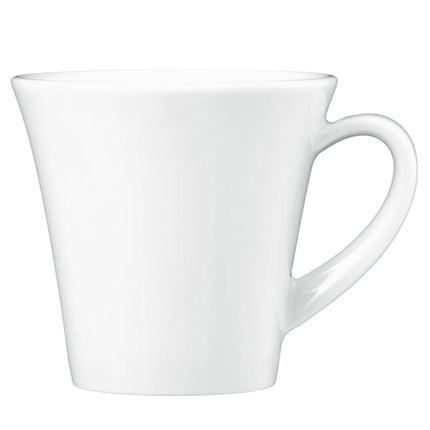 (6 pcs) SELTMANN WEIDEN | Coffee Cup Set – MERAN Series – White Porcelain – 200 ml - High‑gloss look, Extremely robust