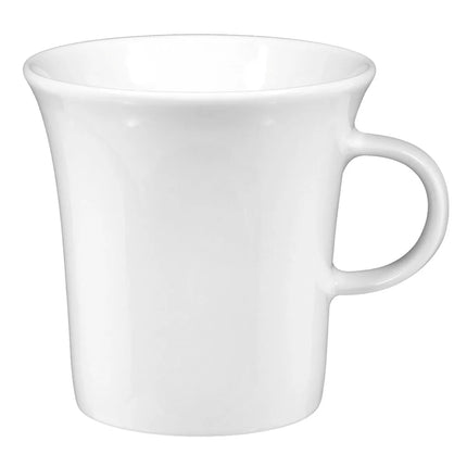 (6 pcs) SELTMANN WEIDEN | Coffee Cup Set – SAVOY Series – White Porcelain – 180 ml - Kelch (goblet) shape, High‑gloss look, Extremely robust