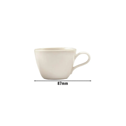 (6 pcs) SELTMANN WEIDEN | Coffee Cups Maxim Coupe Fine Dining – Cream Porcelain – 190 ml – Dishwasher-safe –