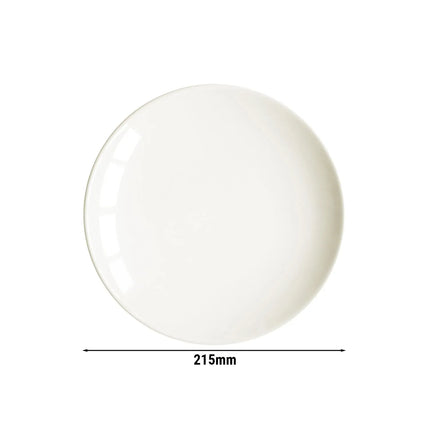 (6 pcs) SELTMANN WEIDEN | Coupe Side Plates – Ø 215 mm – porcelain – dishwasher-safe – cream
