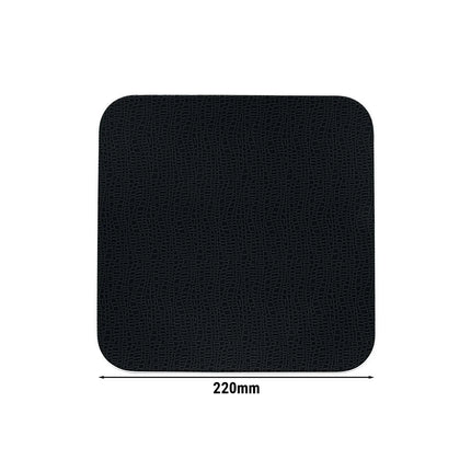 (6 pcs) SELTMANN WEIDEN | Coupe Side Plates – Ø 220 mm – porcelain – dishwasher-safe – square – black