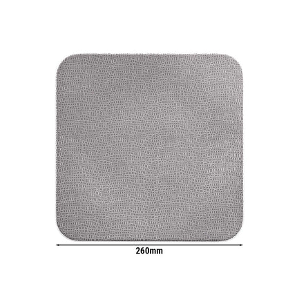 (6 pcs) SELTMANN WEIDEN | Coupe Side Plates – Ø 260 mm – porcelain – dishwasher-safe – square – grey