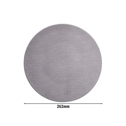 (6 pcs) SELTMANN WEIDEN | Coupe Side Plates – porcelain – dishwasher-safe – Ø 260 mm – grey