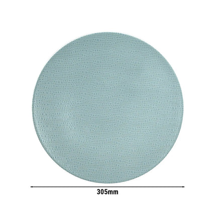 (6 pcs) SELTMANN WEIDEN | Coupe Side Plates – porcelain – dishwasher-safe – Ø 300 mm – turquoise