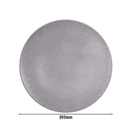 (6 pcs) SELTMANN WEIDEN | Coupe Side Plates – porcelain – dishwasher-safe – Ø 300 mm – grey