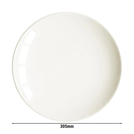 (6 pcs) SELTMANN WEIDEN | Coupe Side Plates – porcelain – dishwasher-safe – Ø 300 mm – cream
