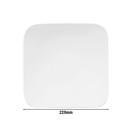 (6 pcs) SELTMANN WEIDEN | Coupe Side Plates – porcelain – dishwasher-safe – cream – square
