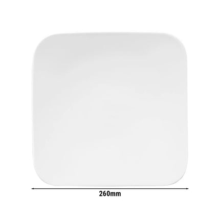 (6 pcs) SELTMANN WEIDEN | Coupe Side Plates – porcelain – dishwasher-safe – cream – square