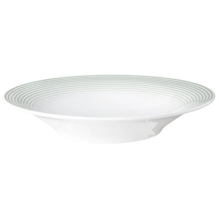 (6 pcs) SELTMANN WEIDEN | Deep Soup Plate – Porcelain – Ø 23 cm – BLUES – Sage green – Oven-safe