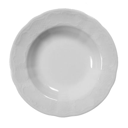 (6 pcs) SELTMANN WEIDEN | Deep Soup Plate – Porcelain – Ø 23 cm – SALZBURG – White