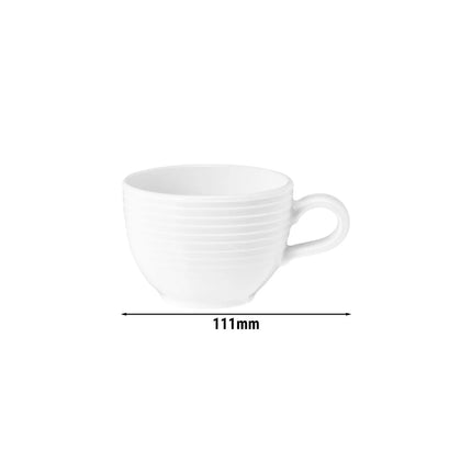 (6 pcs) SELTMANN WEIDEN | Demitasse Espresso Cups – 90 ml – Porcelain – White – Dishwasher & Microwave-Safe – Tulip