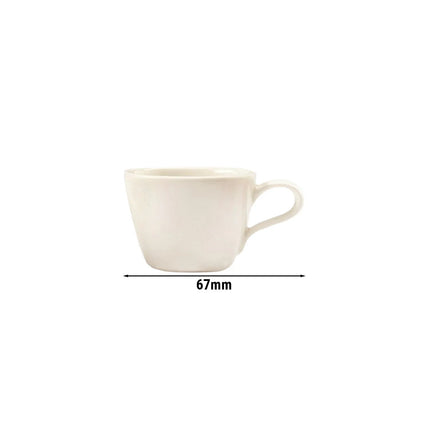 (6 pcs) SELTMANN WEIDEN | Demitasse Espresso Cups – Porcelain – Cream – Dishwasher-Safe – 80 ml – Ø 200 mm