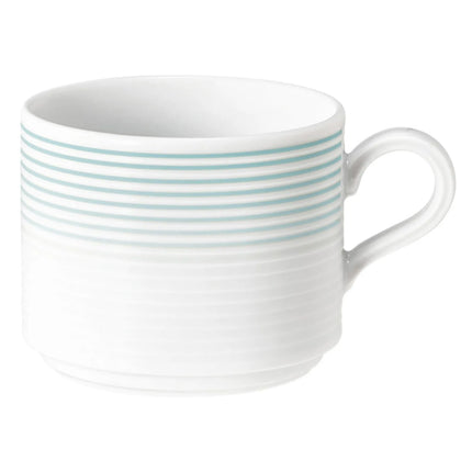 (6 pcs) SELTMANN WEIDEN | Latte Coffee Cups – Porcelain – 250 ml – Arctic Blue – BLUES Series