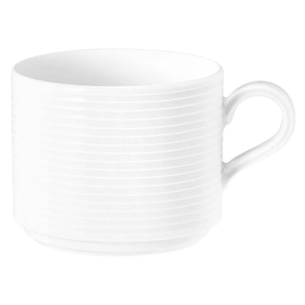 (6 pcs) SELTMANN WEIDEN | Latte Coffee Cups – Porcelain – 250 ml – White – BLUES Series