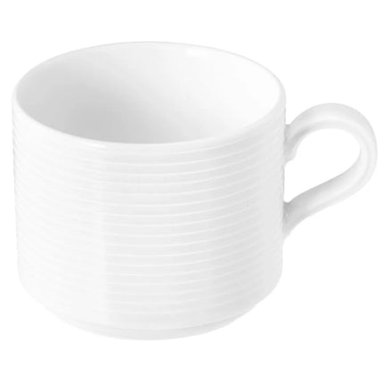 (6 pcs) SELTMANN WEIDEN | Latte Coffee Cups – Porcelain – 250 ml – White – BLUES Series