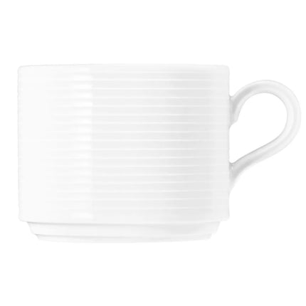 (6 pcs) SELTMANN WEIDEN | Latte Coffee Cups – Porcelain – 250 ml – White – BLUES Series