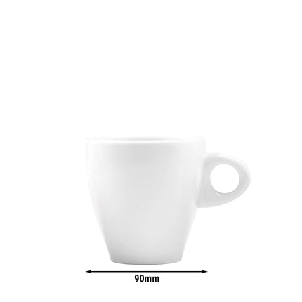 (6 pcs) SELTMANN WEIDEN | Latte Coffee Cups – Porcelain – 380 ml – White – BLUES Series – High-gloss – Extra robust