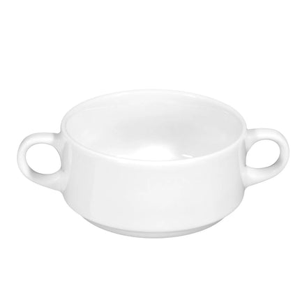 (6 pcs) SELTMANN WEIDEN | Meran Basic Series Soup Cup Set – Porcelain – With Handle – 280 ml
