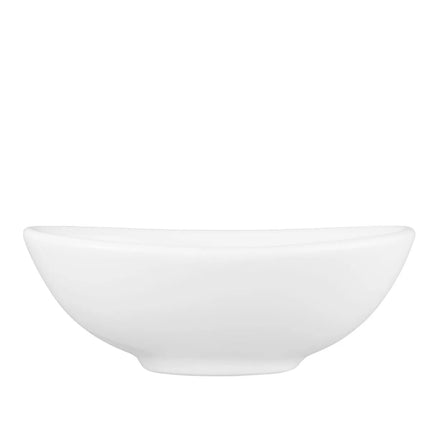 (6 pcs) SELTMANN WEIDEN | Oval Porcelain Dip Bowl – White – 90×65 mm