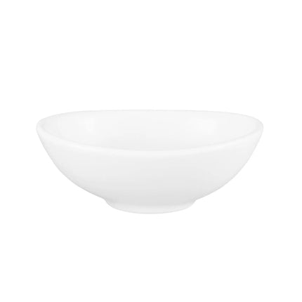 (6 pcs) SELTMANN WEIDEN | Oval Porcelain Dip Bowl – White – 90×65 mm