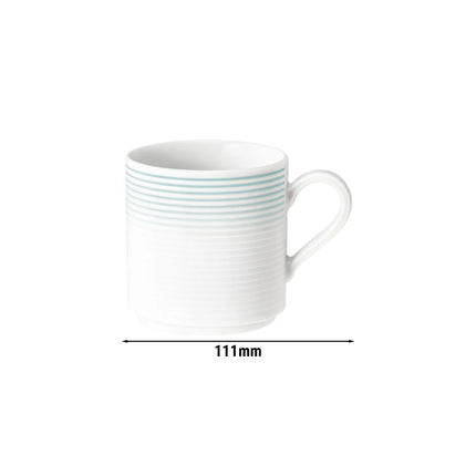 (6 pcs) SELTMANN WEIDEN | Porcelain Coffee Mug – 280 ml – Arctic Blue – Blues Arctic Blue Series