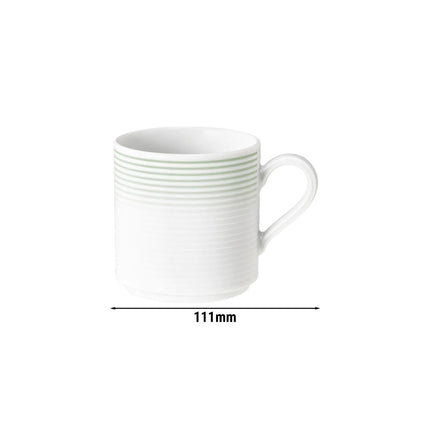 (6 pcs) SELTMANN WEIDEN | Porcelain Coffee Mug – 280 ml – Sage Green – Blues Sage Green Series