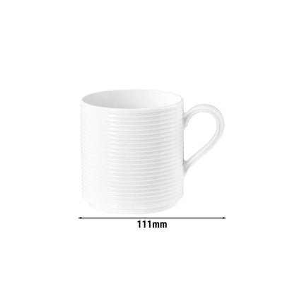 (6 pcs) SELTMANN WEIDEN | Porcelain Coffee Mug – 280 ml – White – Blues White Series