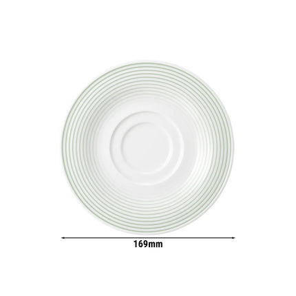 (6 pcs) SELTMANN WEIDEN | Porcelain Coffee Saucer – Blues – Sandgrün – Oven‑safe