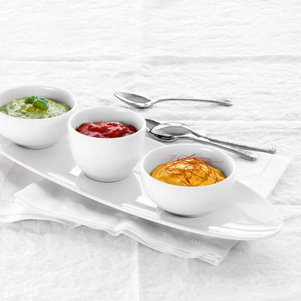 (6 pcs) SELTMANN WEIDEN | Porcelain Coupe Bowl – Cream – Ø 26 cm – Dishwasher Safe