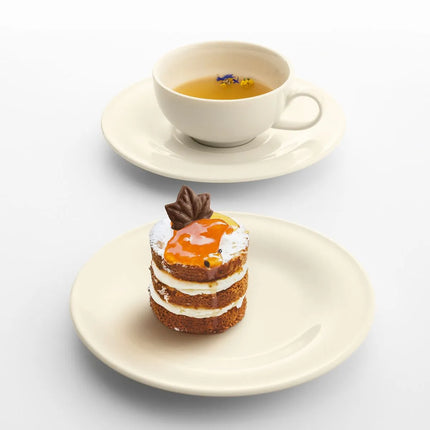 (6 pcs) SELTMANN WEIDEN | Porcelain Saucer Set – Maxim Coupe Fine Dining – Cream – Ø 165 mm