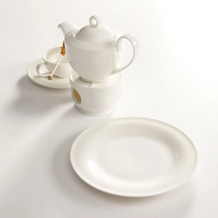 (6 pcs) SELTMANN WEIDEN | Porcelain Saucer Set – Maxim Coupe Fine Dining – Cream – Ø 135 mm